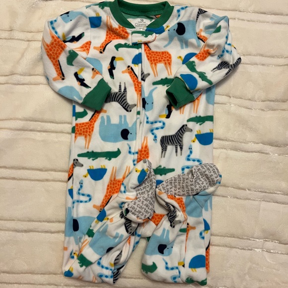 Carters fleece footie pajamas size 18 mos - Picture 5 of 7
